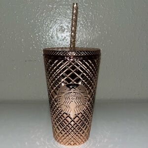 16oz Rosegold Textured Stabrucks Tumbler
